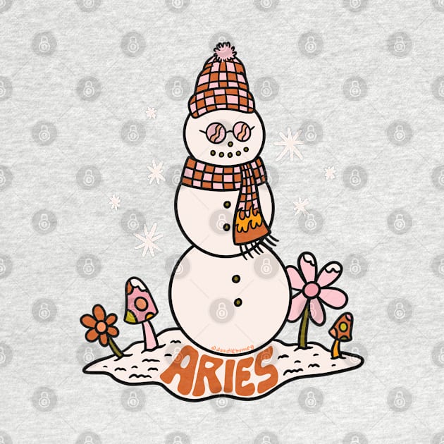 Aries Snowman by Doodle by Meg